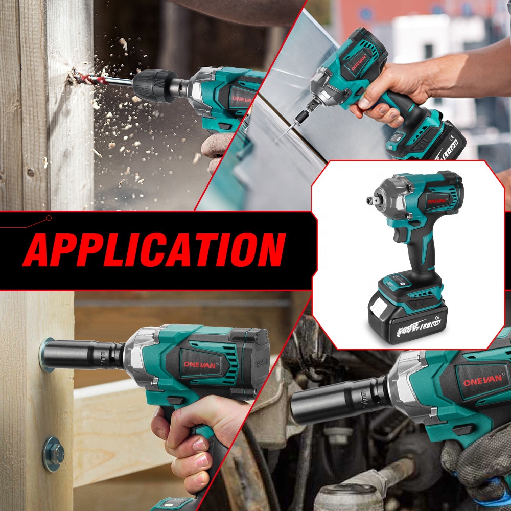 Torque Wrench - Kunci Impact Elektrik Tanpa Sikat Torsi