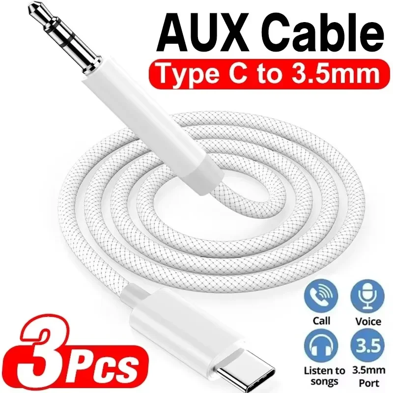 Car Jack - Kabel Audio AUX USB C ke