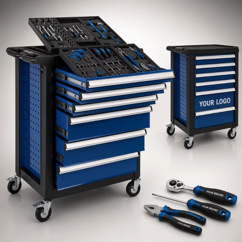 Socket Set - Troli Peralatan Berat 70pc, Lemari Peralatan