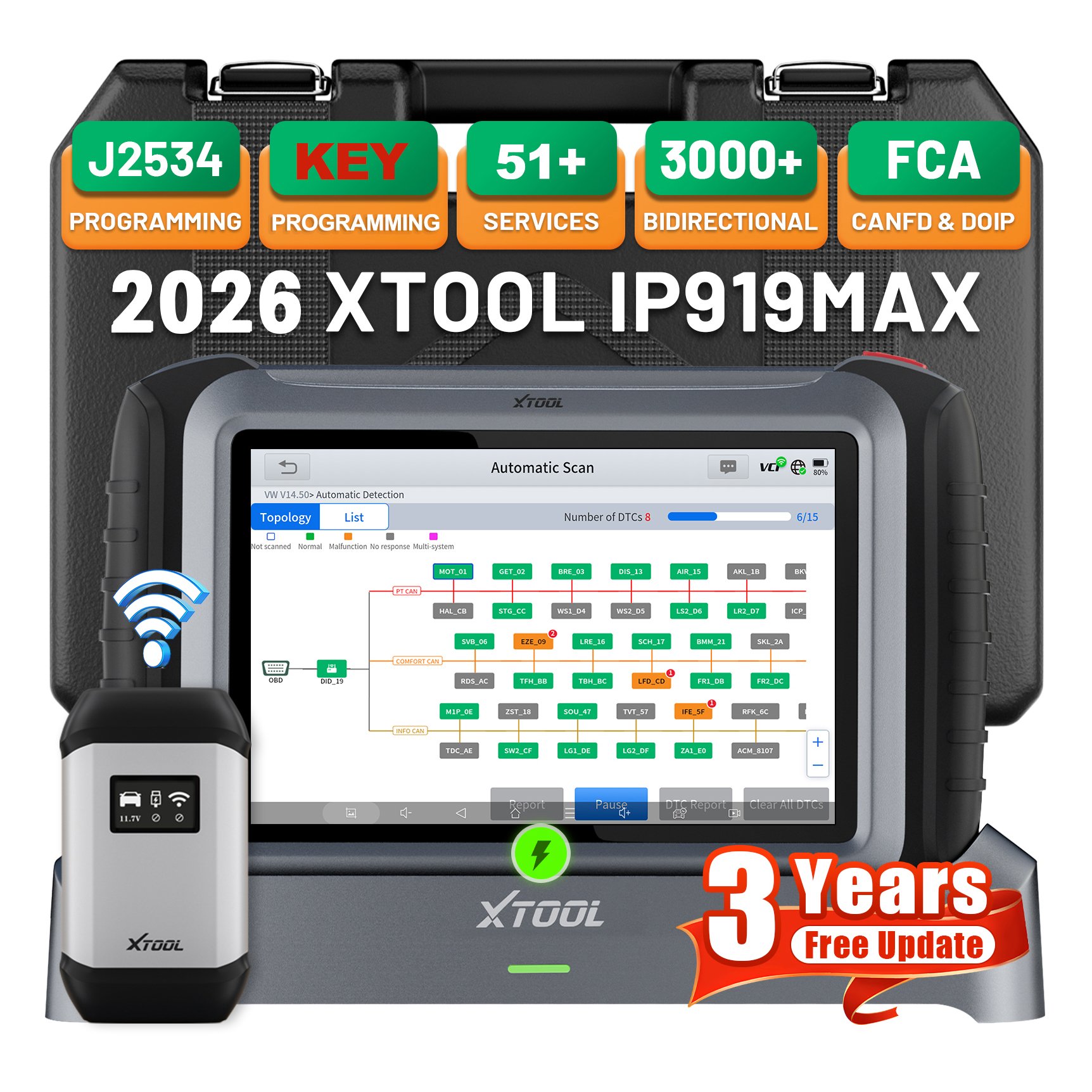 Alat Pemrograman ECU XTOOL IP9 - Car Diagnostic Tool ulasan dan harga