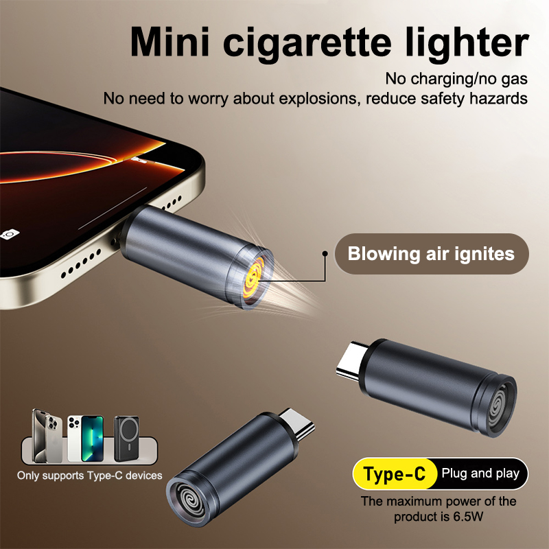 Pemantik Mini Tipe C Portabel, - Spark Plug ulasan dan harga