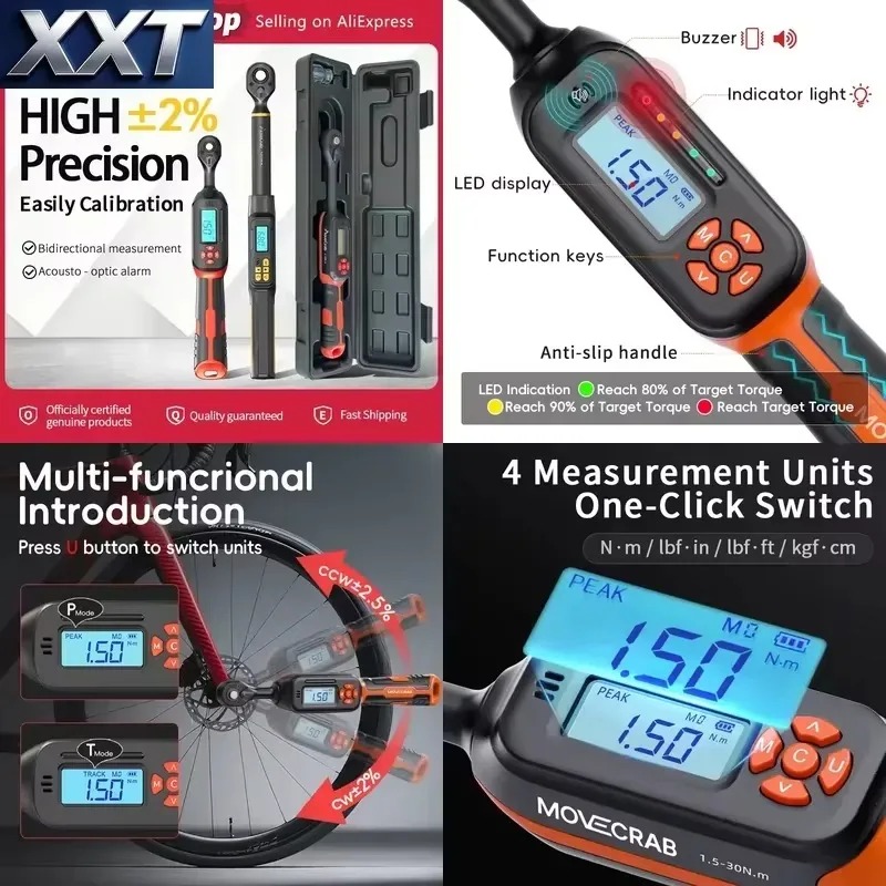 Kunci Torsi Digital XXT 1.5-34 - Torque Wrench ulasan dan harga